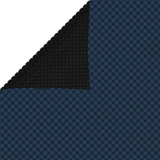 vidaXL Floating PE Solar Pool Film 400x200 cm Black and Blue