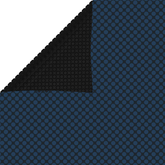 vidaXL Floating PE Solar Pool Film 975x488 cm Black and Blue