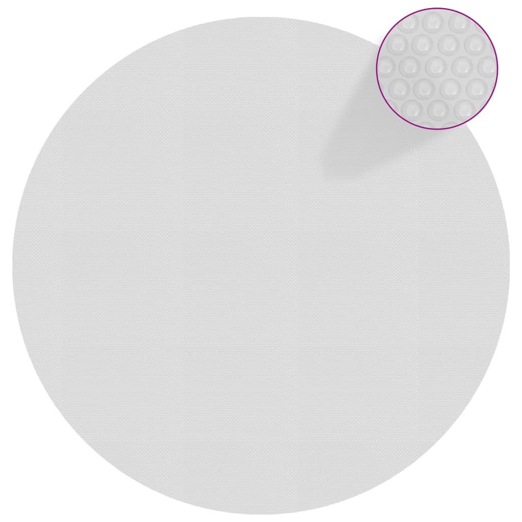 vidaXL Floating PE Solar Pool Film 527 cm Grey