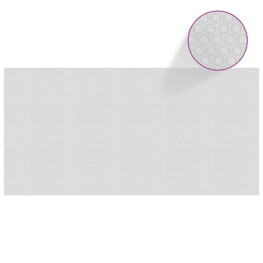 vidaXL Floating PE Solar Pool Film 975x488 cm Grey