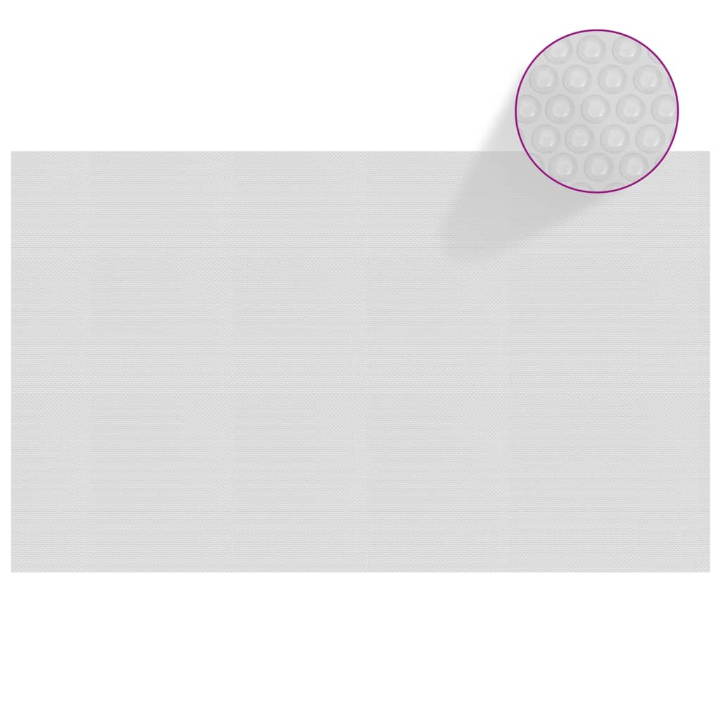 vidaXL Floating PE Solar Pool Film 1000x600 cm Grey