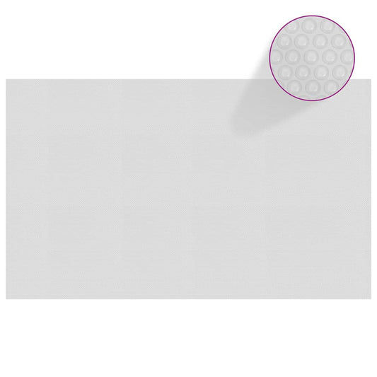 vidaXL Floating PE Solar Pool Film 1000x600 cm Grey