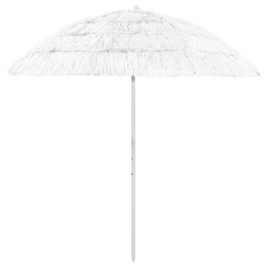 vidaXL Hawaii Beach Umbrella White 240 cm