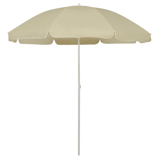 vidaXL Beach Umbrella Sand Yellow 240 cm