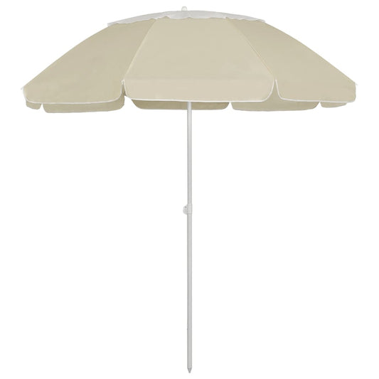 vidaXL Beach Umbrella Sand Yellow 300 cm