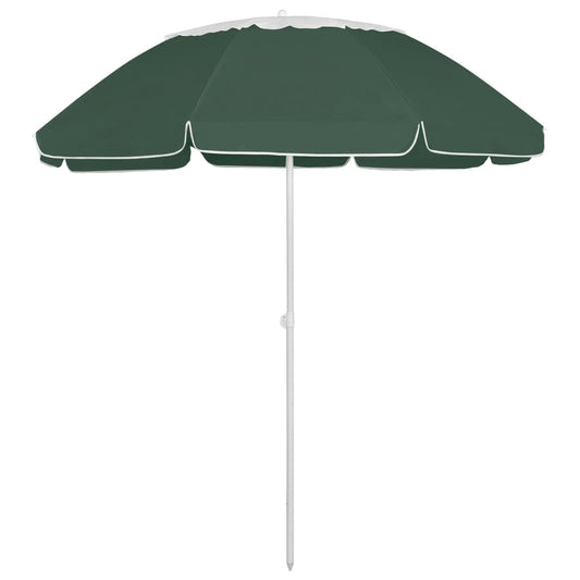 vidaXL Beach Umbrella Green 300 cm
