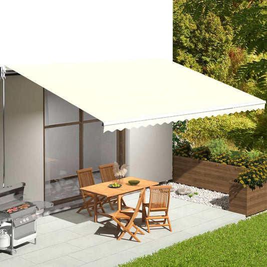 vidaXL Replacement Fabric for Awning Cream 6x3.5 m