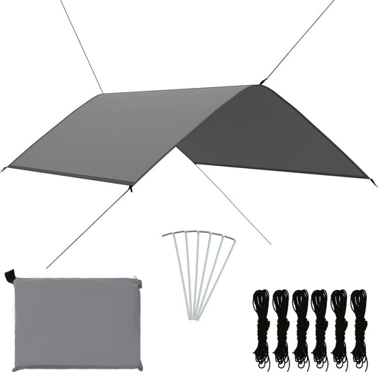 vidaXL Outdoor Tarp 3x2 m Grey