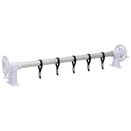 vidaXL Pool Cover Roller with Plastic Base