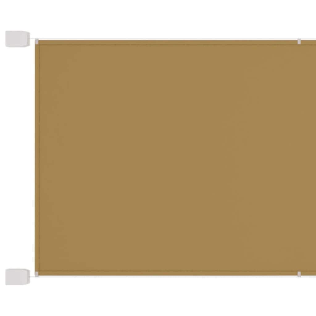 vidaXL Vertical Awning Beige 60x1000 cm Oxford Fabric