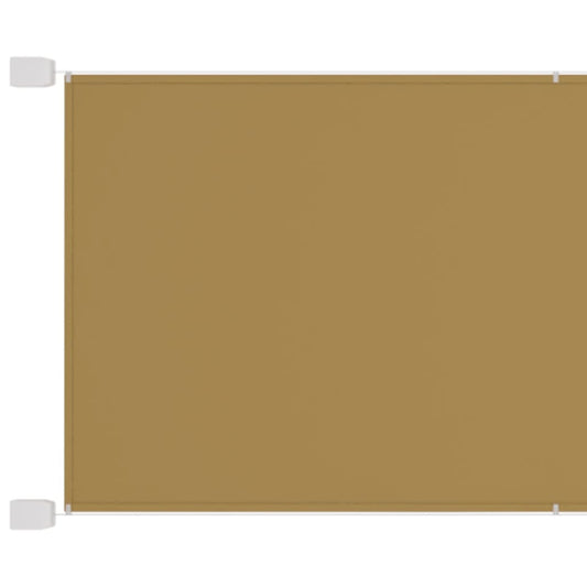 vidaXL Vertical Awning Beige 60x1000 cm Oxford Fabric