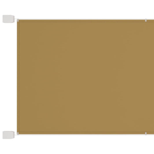 vidaXL Vertical Awning Beige 100x270 cm Oxford Fabric