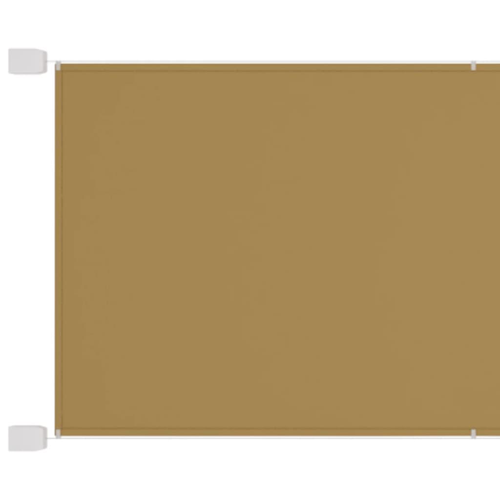 vidaXL Vertical Awning Beige 100x600 cm Oxford Fabric