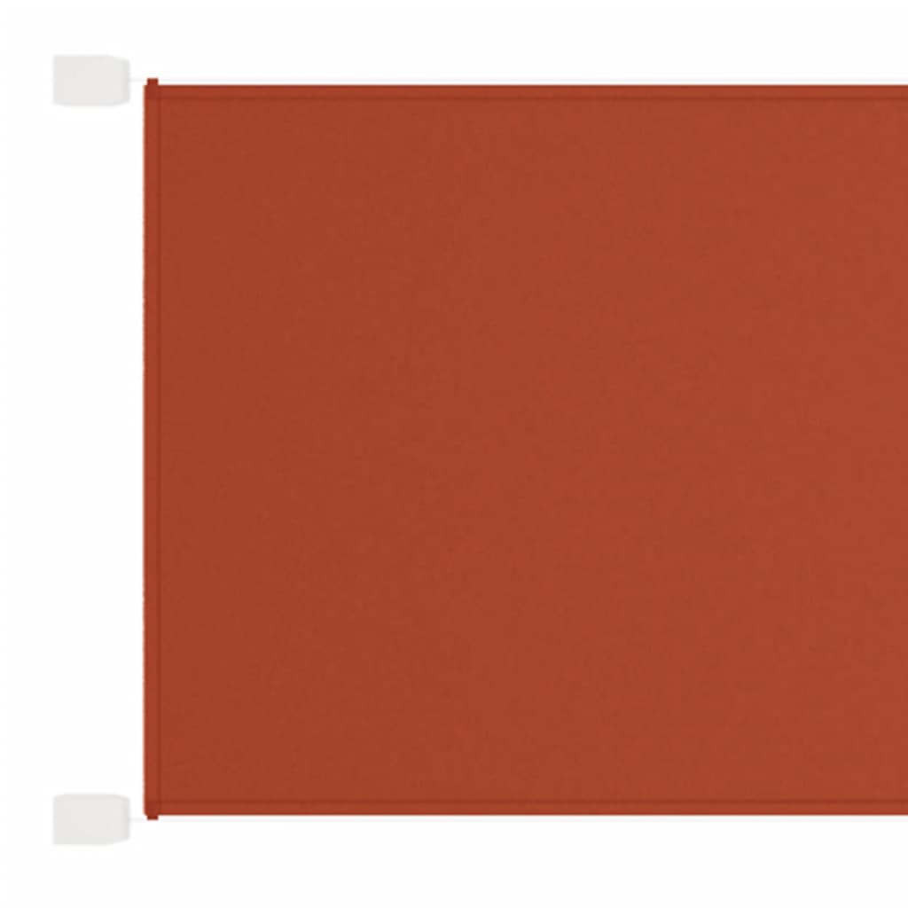 vidaXL Vertical Awning Terracotta 100x1200 cm Oxford Fabric