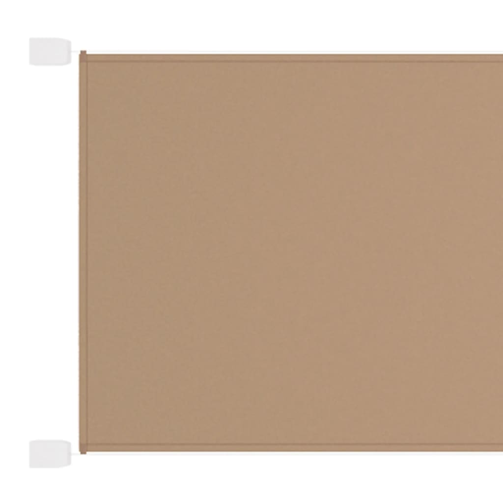 vidaXL Vertical Awning Taupe 140x360 cm Oxford Fabric