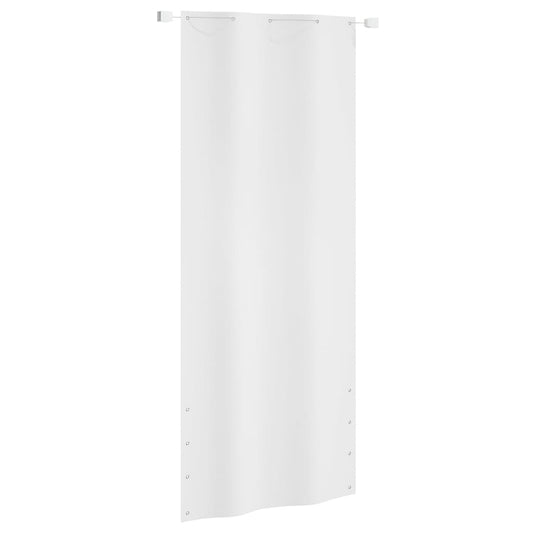 vidaXL Balcony Screen White 100x240 cm Oxford Fabric
