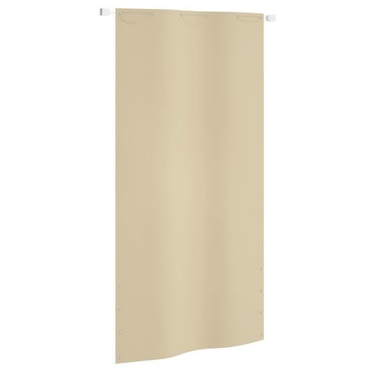 vidaXL Balcony Screen Beige 120x240 cm Oxford Fabric