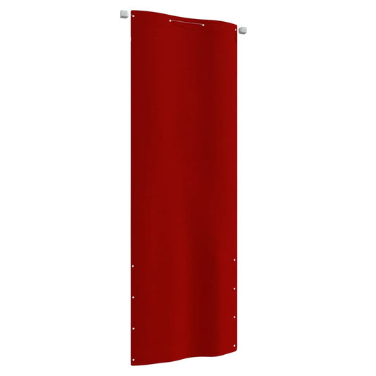 vidaXL Balcony Screen Red 80x240 cm Oxford Fabric