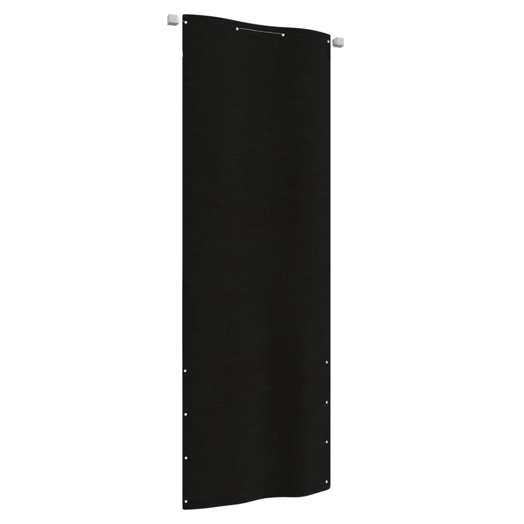 vidaXL Balcony Screen Black 80x240 cm Oxford Fabric