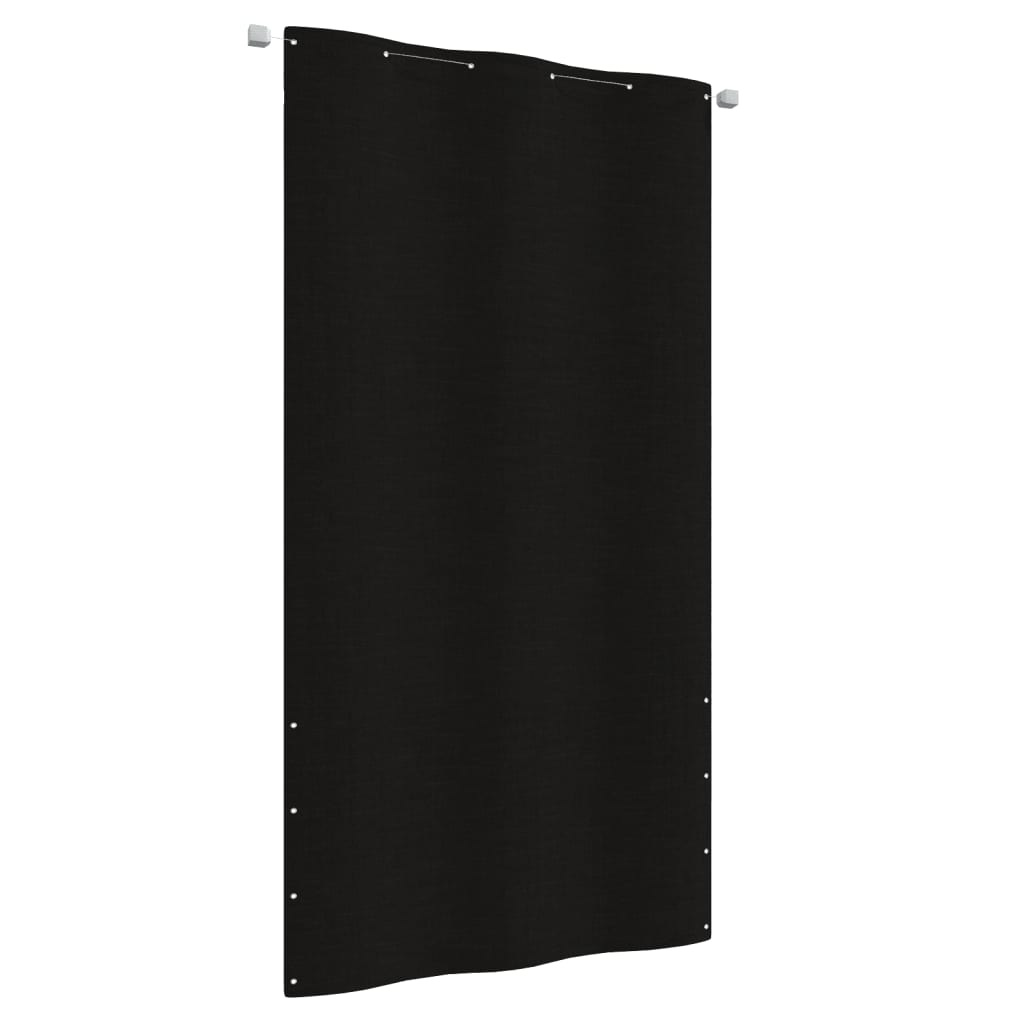 vidaXL Balcony Screen Black 120x240 cm Oxford Fabric