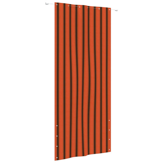 vidaXL Balcony Screen Orange and Brown 120x240 cm Oxford Fabric