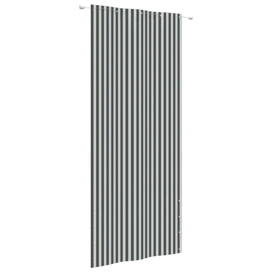 vidaXL Balcony Screen Anthracite and White 100x240 cm Oxford Fabric