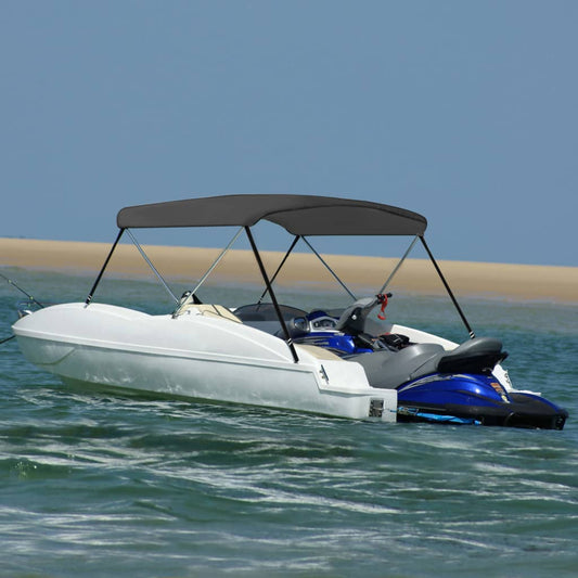 vidaXL 2 Bow Bimini Top Anthracite 180x150x110 cm
