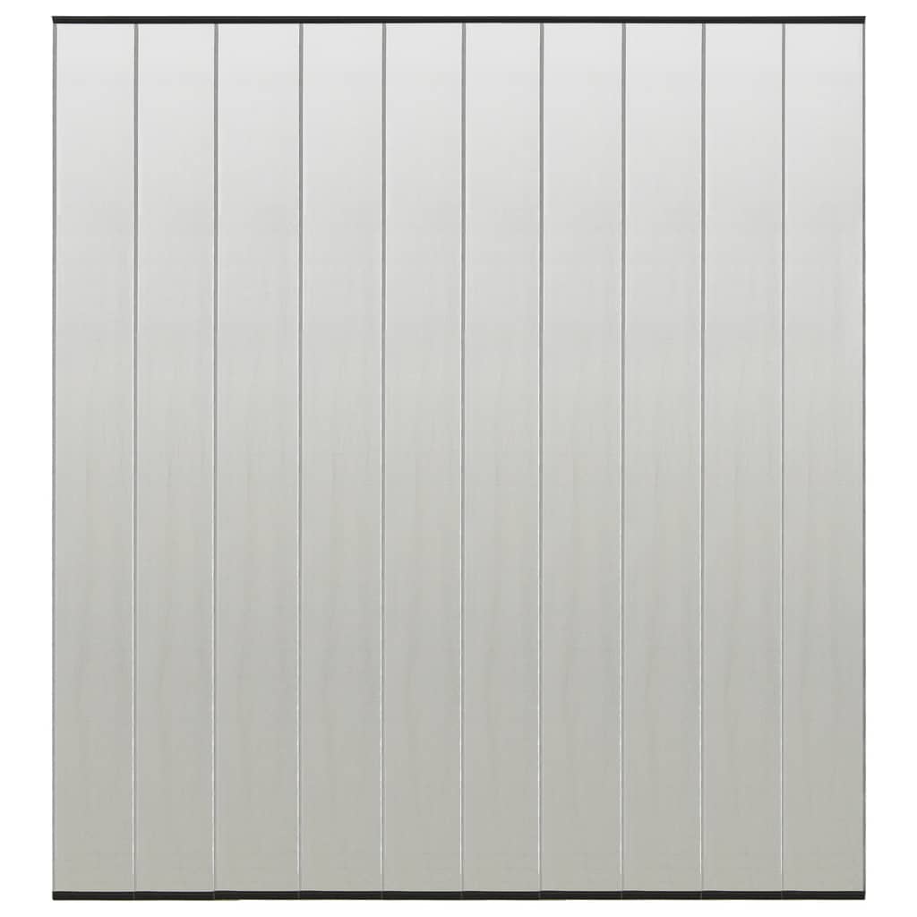 vidaXL Insect Door Screen with 10-Piece Mesh Curtain Black 240x240 cm