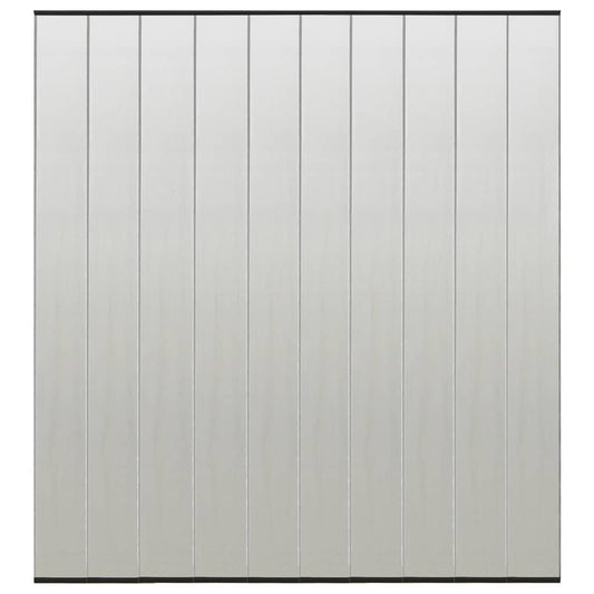 vidaXL Insect Door Screen with 10-Piece Mesh Curtain Black 240x240 cm