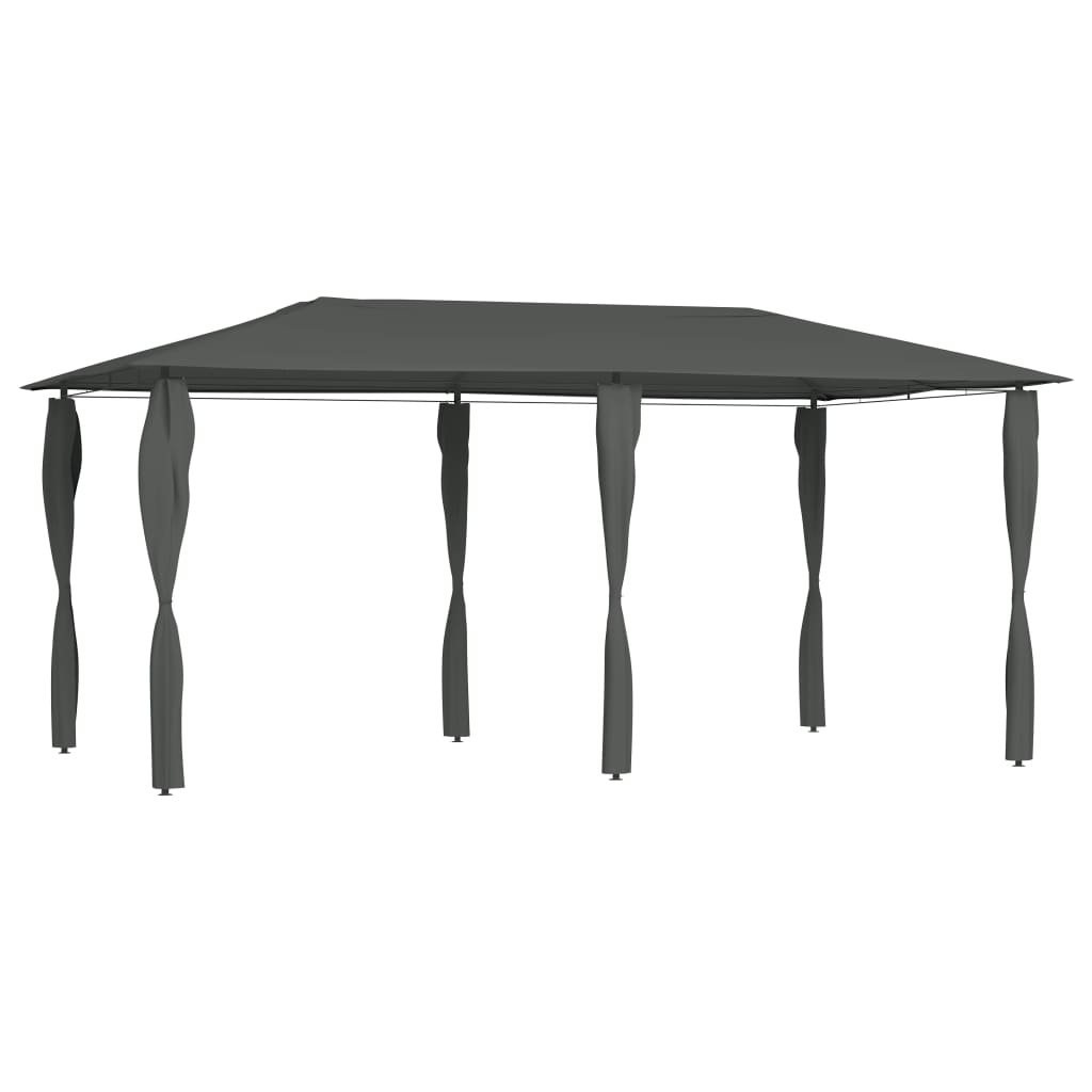 vidaXL Gazebo with Post Covers 3x6x2.6 m Anthracite 160 g/mŒ_