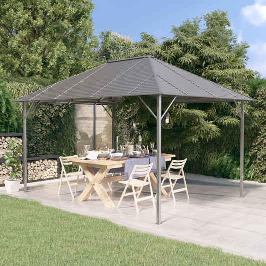 vidaXL Gazebo with Roof 4x3 m Anthracite