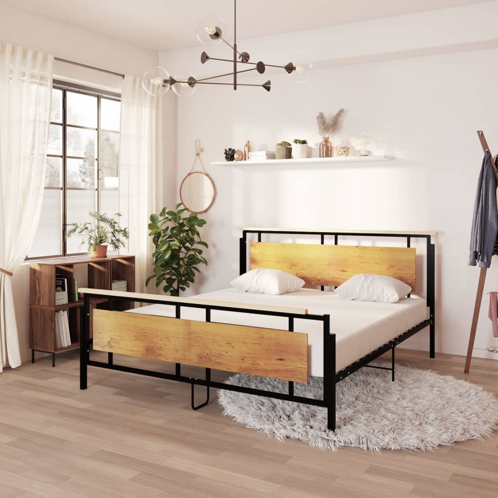 vidaXL Bed Frame Metal 180x200 cm 6FT Super King