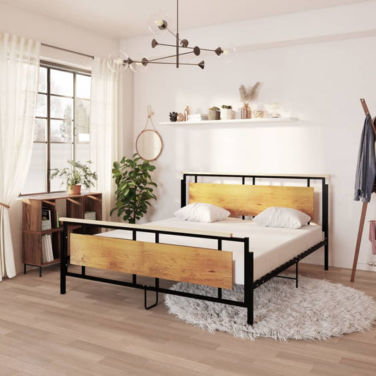 vidaXL Bed Frame Metal 180x200 cm 6FT Super King
