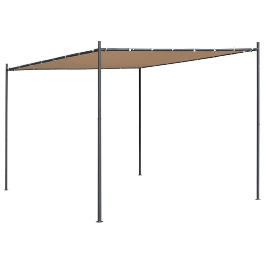 vidaXL Gazebo with Slanted Roof 300x300x257 cm Beige 180 g/mŒ_