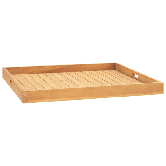 vidaXL Serving Tray 80x80 cm Solid Teak Wood