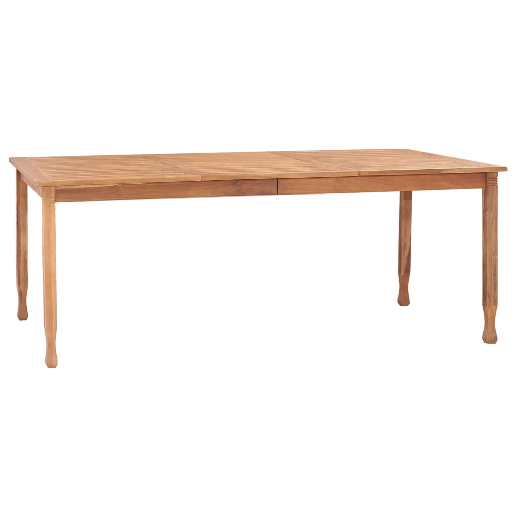 vidaXL Garden Dining Table 200x100x75 cm Solid Teak Wood