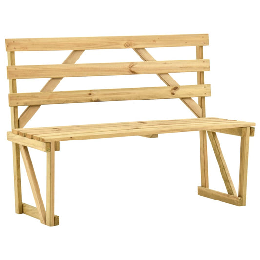 vidaXL Garden Bench 120 cm Impregnated Pinewood