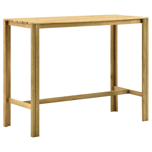vidaXL Garden Bar Table 140x60x110 cm Impregnated Pinewood