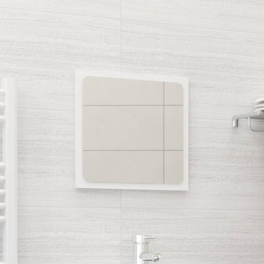vidaXL Bathroom Mirror White 40x1.5x37 cm Engineered Wood