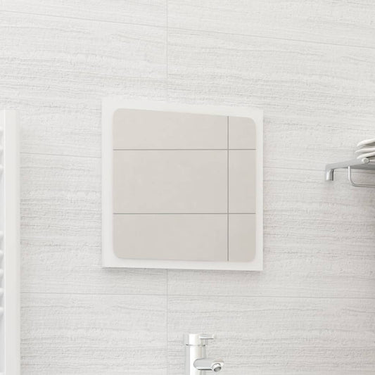 vidaXL Bathroom Mirror High Gloss White 40x1.5x37 cm Engineered Wood