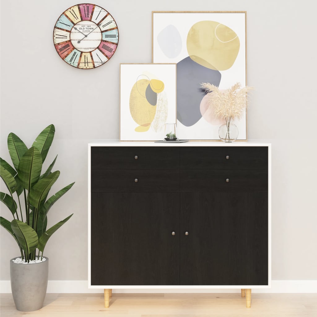 vidaXL Self-adhesive Furniture Films 2 pcs Dark Wood 500x90 cm PVC