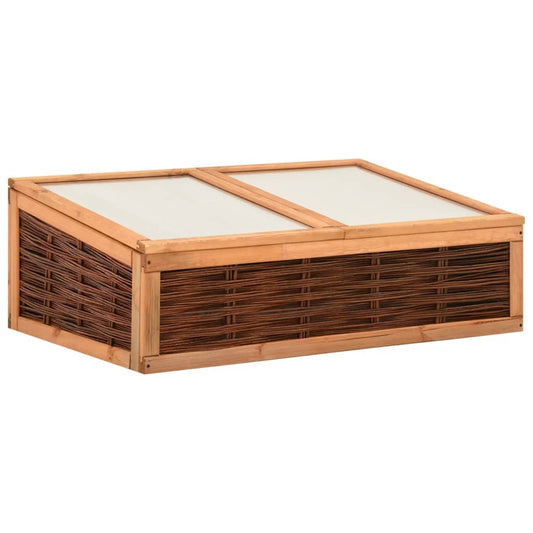 vidaXL Greenhouse 120x80x45 cm Solid Pinewood and Willow