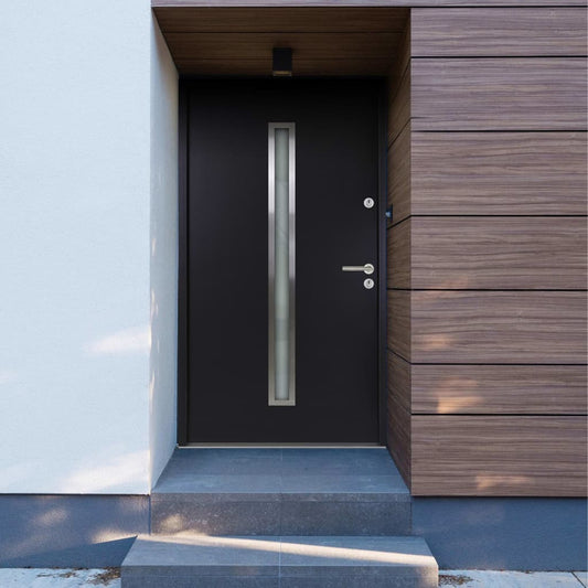 vidaXL Aluminium Front Door Anthracite 110x207.5 cm