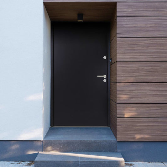 vidaXL Aluminium Front Door Anthracite 100x200 cm