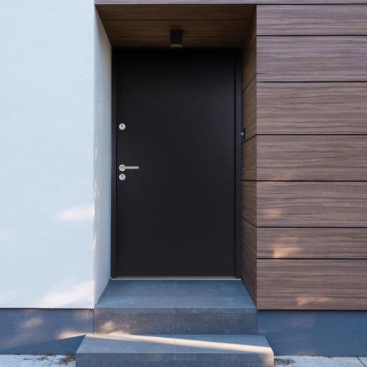 vidaXL Aluminium Front Door Anthracite 100x200 cm
