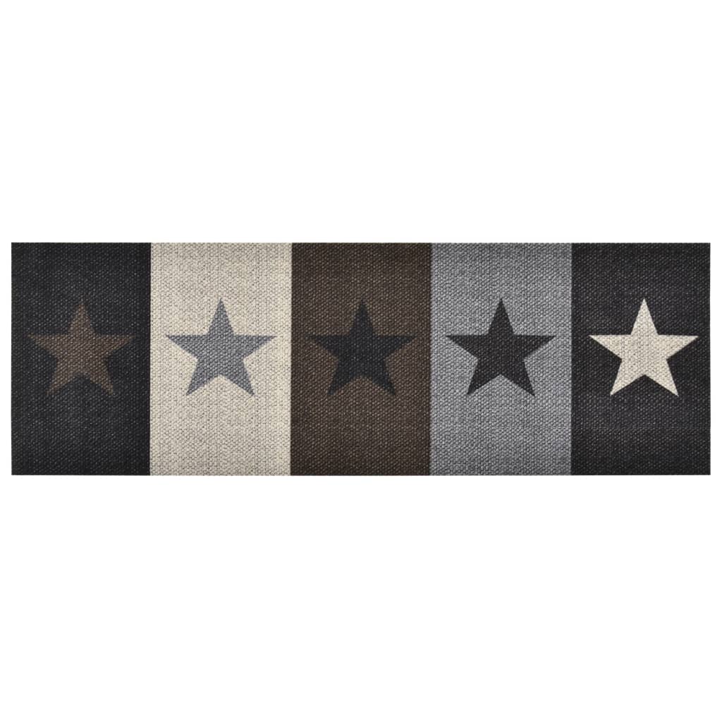 vidaXL Kitchen Carpet Washable Stars 45x150 cm