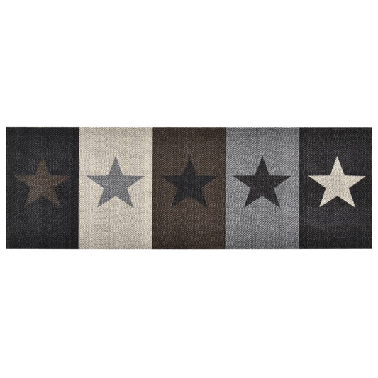 vidaXL Kitchen Carpet Washable Stars 45x150 cm
