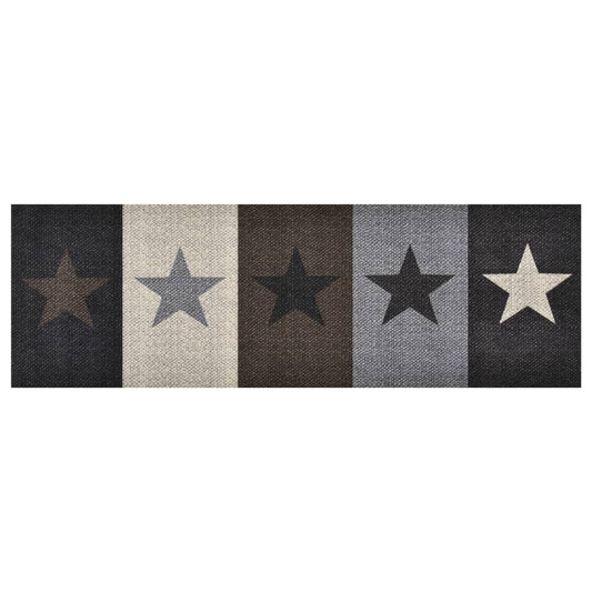 vidaXL Kitchen Carpet Washable Stars 60x300 cm