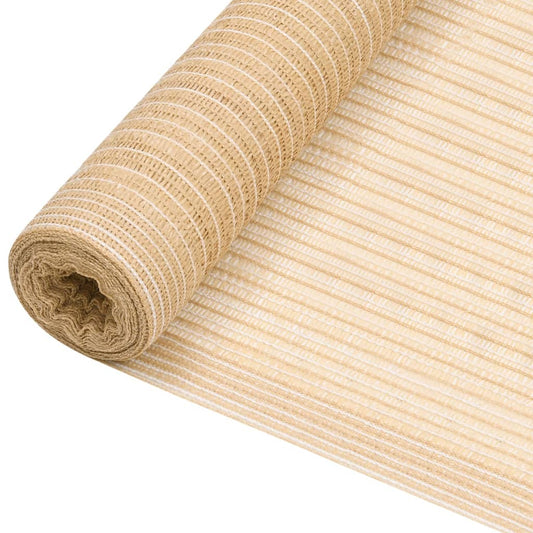 vidaXL Privacy Net Beige 1.5x25 m HDPE 150 g/mŒ_