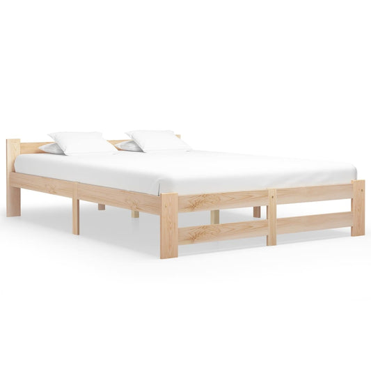 vidaXL Bed Frame Solid Pine Wood 160x200 cm